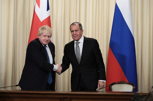 Борис Джонсон в Москве